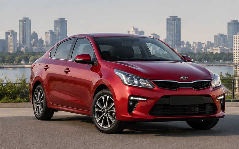 Фотореалистичная иллюстрация Kia Rio