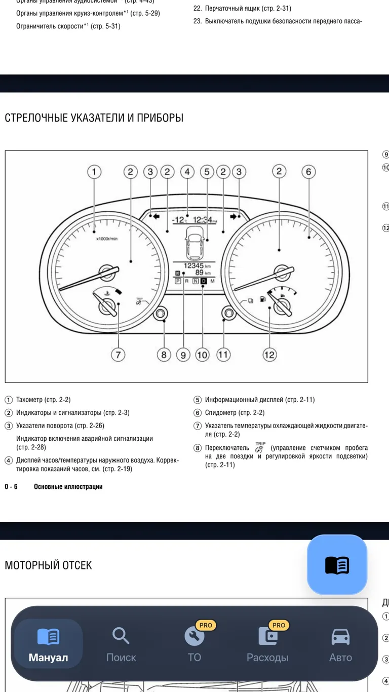 Nissan Qashqai: Страница руководства